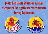 560th Red Horse Squadron Airmen recognized for significant contributions during deployment