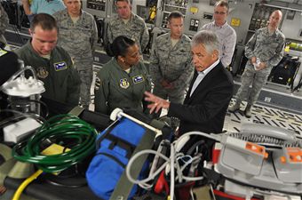 SECDEF visits Reservists at Joint Base Charleston