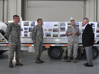 SECDEF visits Reservists at Joint Base Charleston