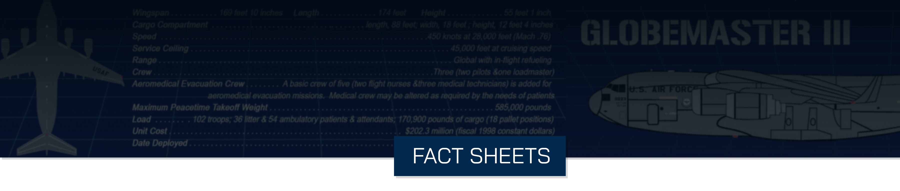 Fact Sheets header